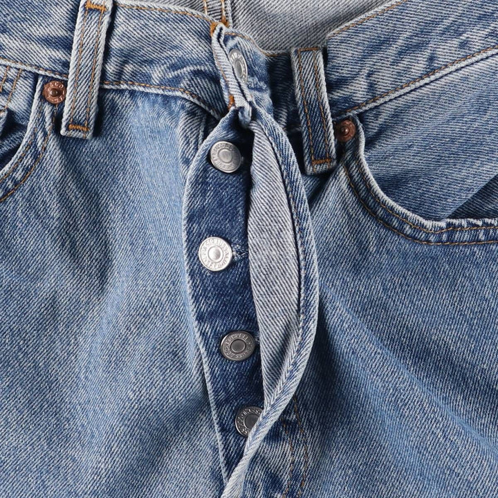 2000'S Levi's 6501-0193 Straight Denim Pants, Made in USA, Women's XL (W32) cotton blue type Vintage Second Hand