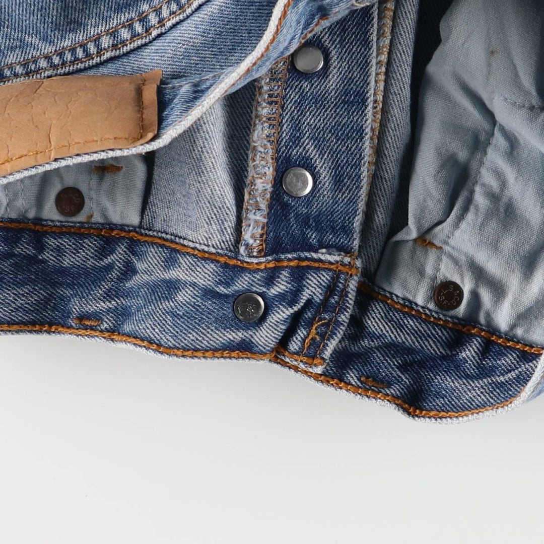 2000'S Levi's 6501-0193 Straight Denim Pants, Made in USA, Women's XL (W32) cotton blue type Vintage Second Hand