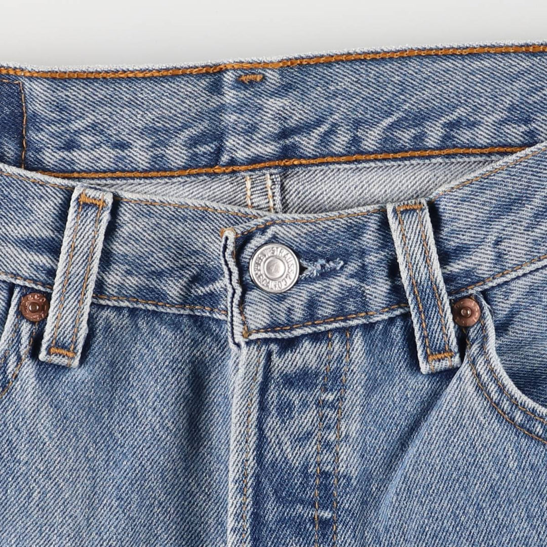 2000'S Levi's 6501-0193 Straight Denim Pants, Made in USA, Women's XL (W32) cotton blue type Vintage Second Hand
