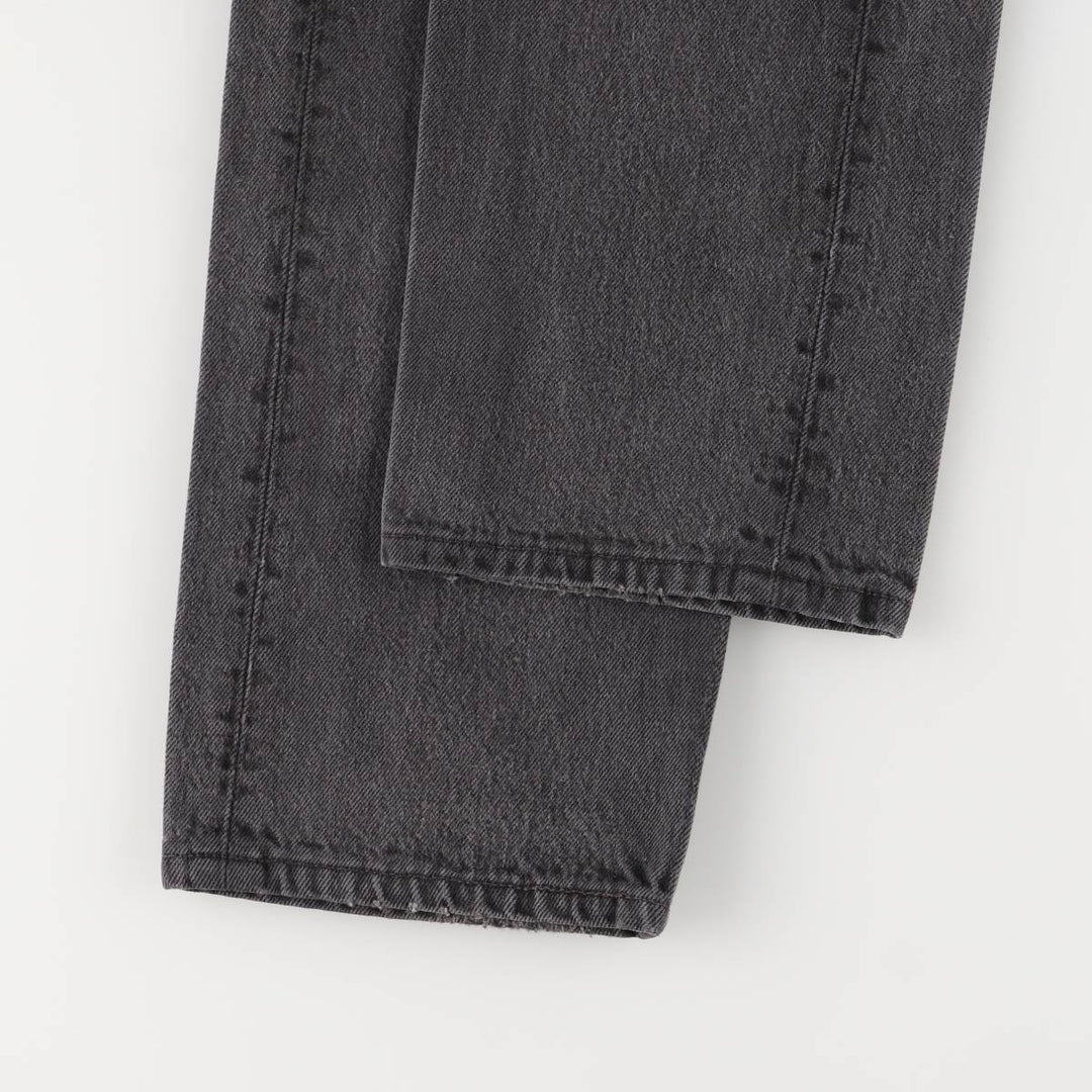 90'S Levi's 6501-0660 Black Denim Straight Leg Denim Pants, Made in USA, Women's Size L (W30), Vintage cotton black type Vintage Second Hand