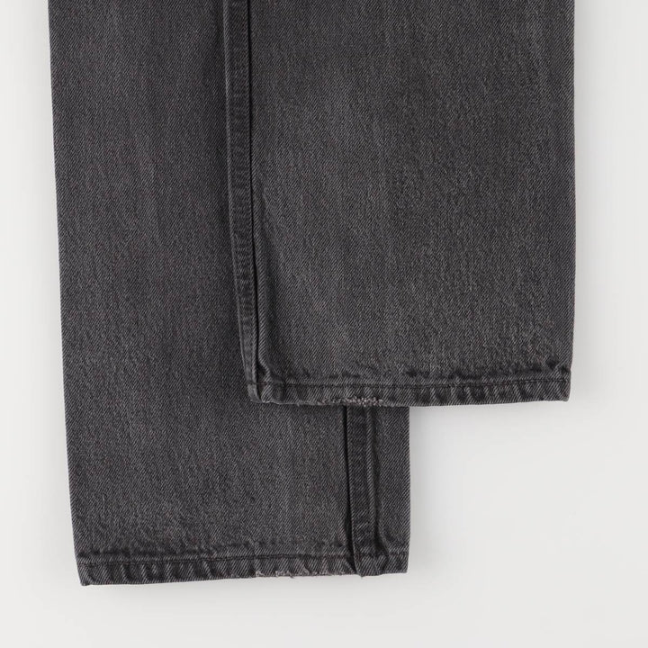 90'S Levi's 6501-0660 Black Denim Straight Leg Denim Pants, Made in USA, Women's Size L (W30), Vintage cotton black type Vintage Second Hand
