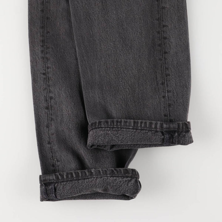 90'S Levi's 6501-0660 Black Denim Straight Leg Denim Pants, Made in USA, Women's Size L (W30), Vintage cotton black type Vintage Second Hand