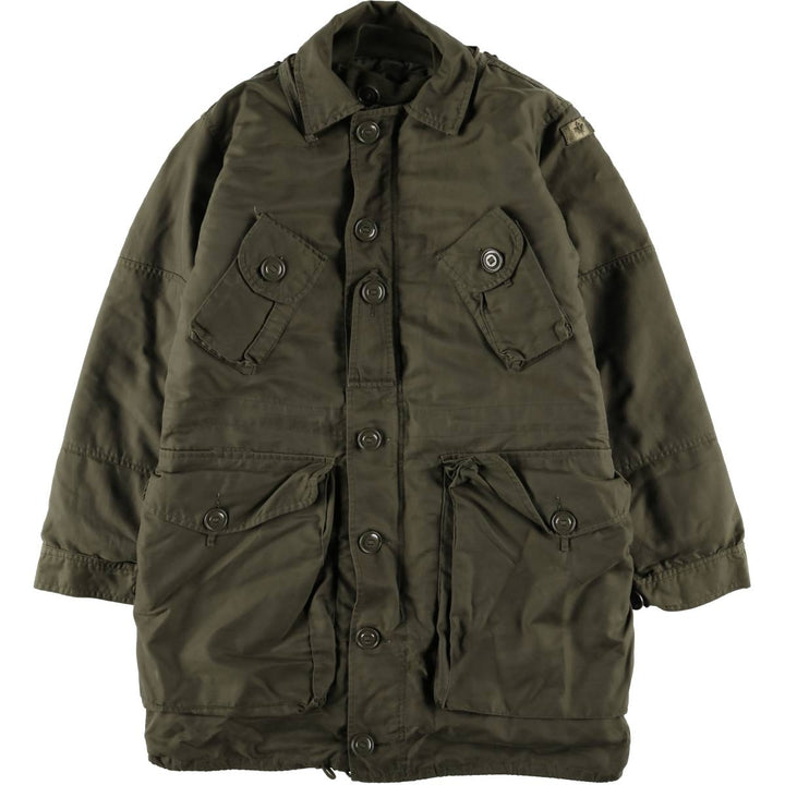 1970'S Canadian Army MK2 Military Field Jacket, 4 REG Nylon Khaki type Vintage Second Hand