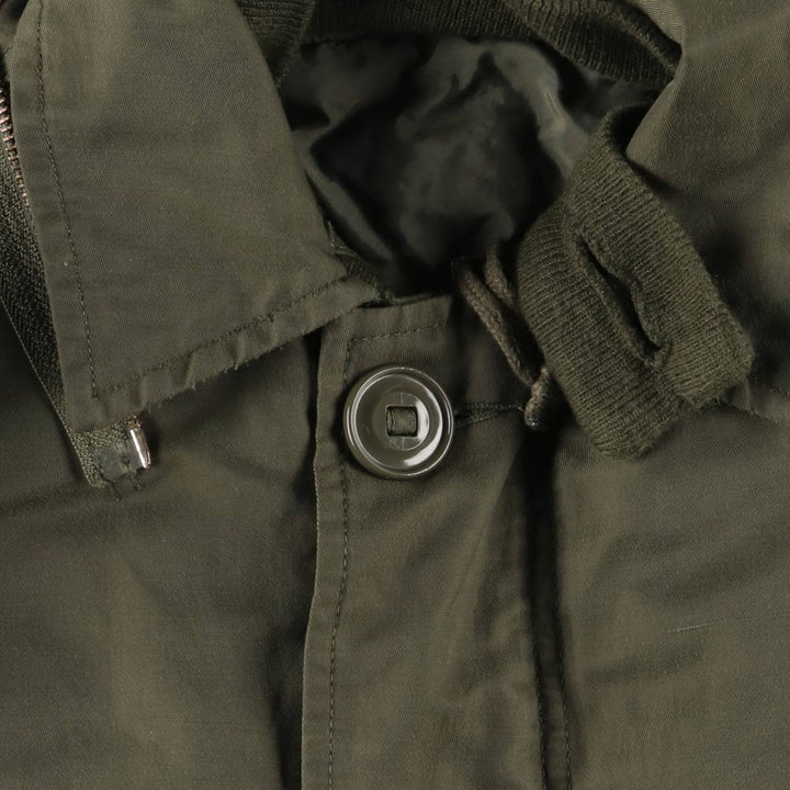 1970'S Canadian Army MK2 Military Field Jacket, 4 REG Nylon Khaki type Vintage Second Hand