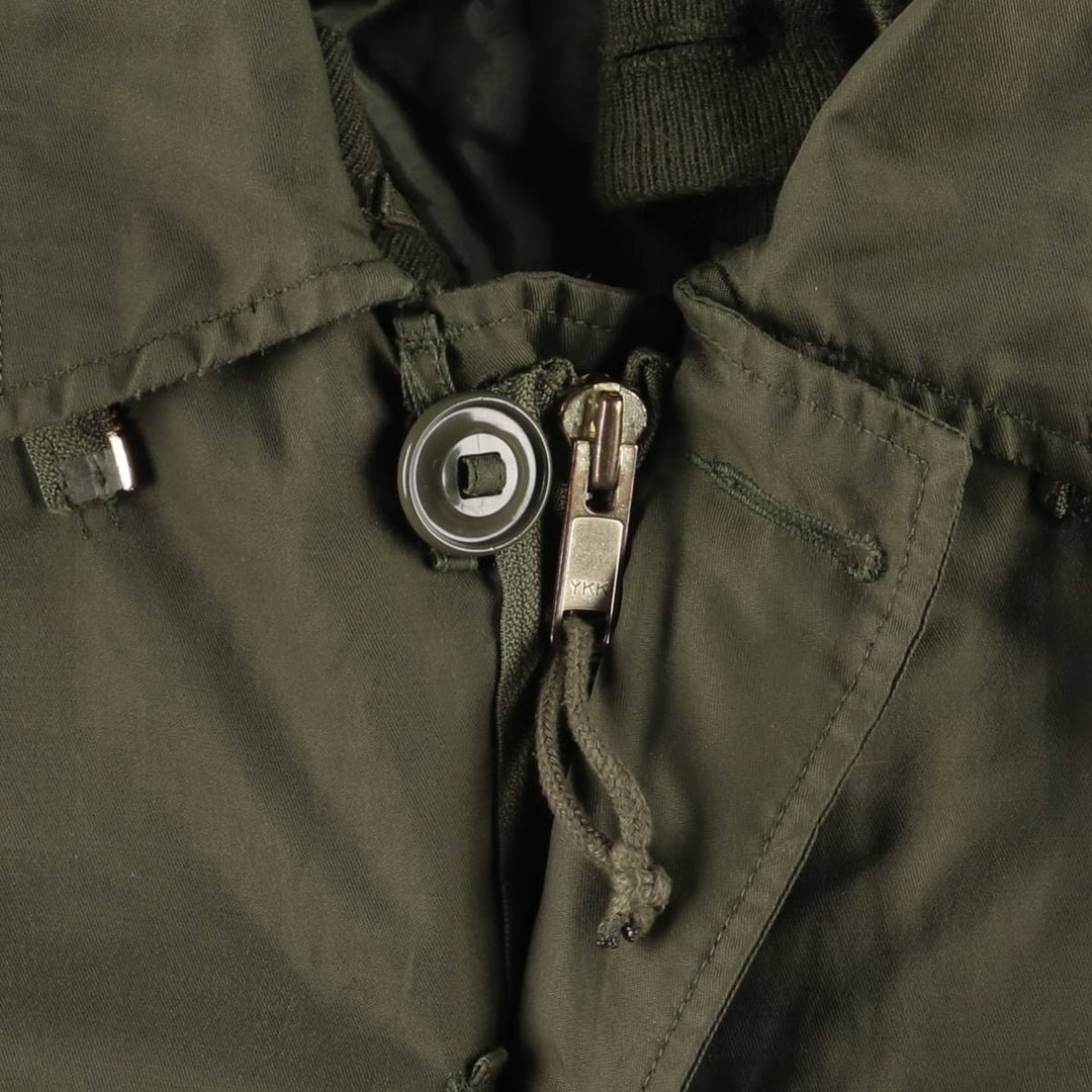 1970'S Canadian Army MK2 Military Field Jacket, 4 REG Nylon Khaki type Vintage Second Hand