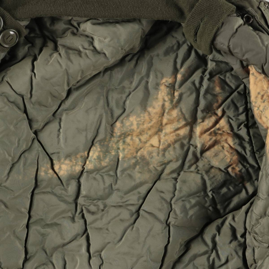 1970'S Canadian Army MK2 Military Field Jacket, 4 REG Nylon Khaki type Vintage Second Hand