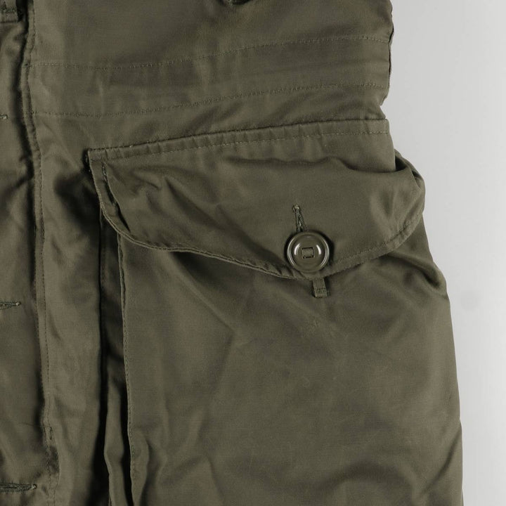 1970'S Canadian Army MK2 Military Field Jacket, 4 REG Nylon Khaki type Vintage Second Hand