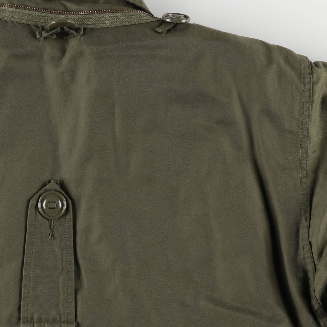 1970'S Canadian Army MK2 Military Field Jacket, 4 REG Nylon Khaki type Vintage Second Hand