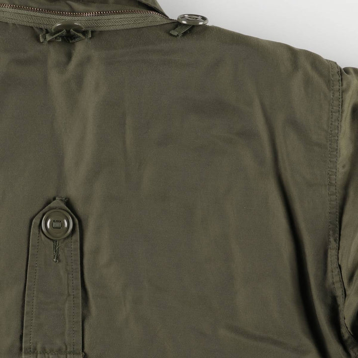 1970'S Canadian Army MK2 Military Field Jacket, 4 REG Nylon Khaki type Vintage Second Hand