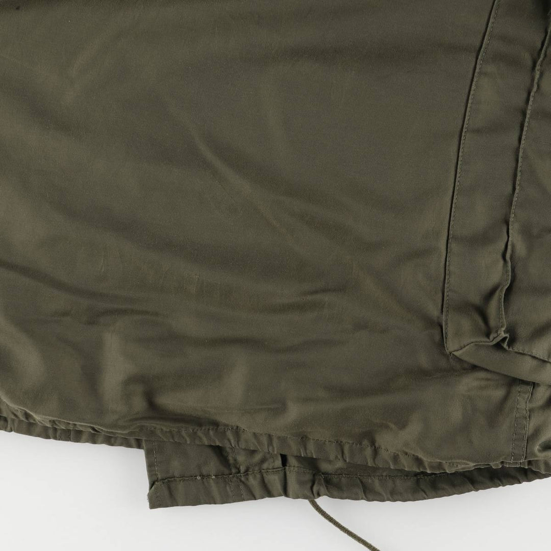 1970'S Canadian Army MK2 Military Field Jacket, 4 REG Nylon Khaki type Vintage Second Hand