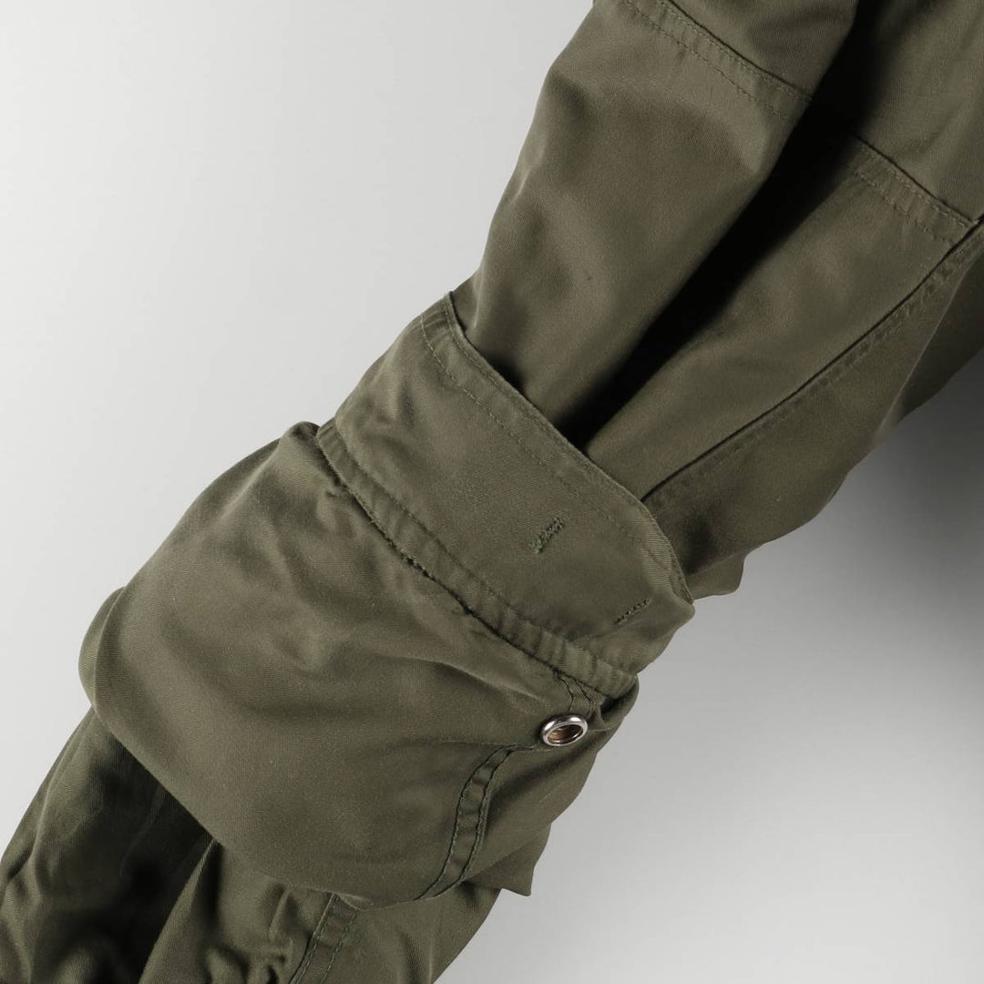 1970'S Canadian Army MK2 Military Field Jacket, 4 REG Nylon Khaki type Vintage Second Hand