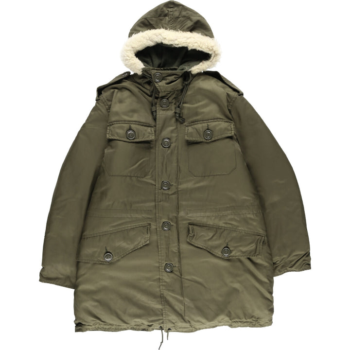 1990'S Canadian Army Military Field Parka 7040 cotton Khaki type Vintage Second Hand