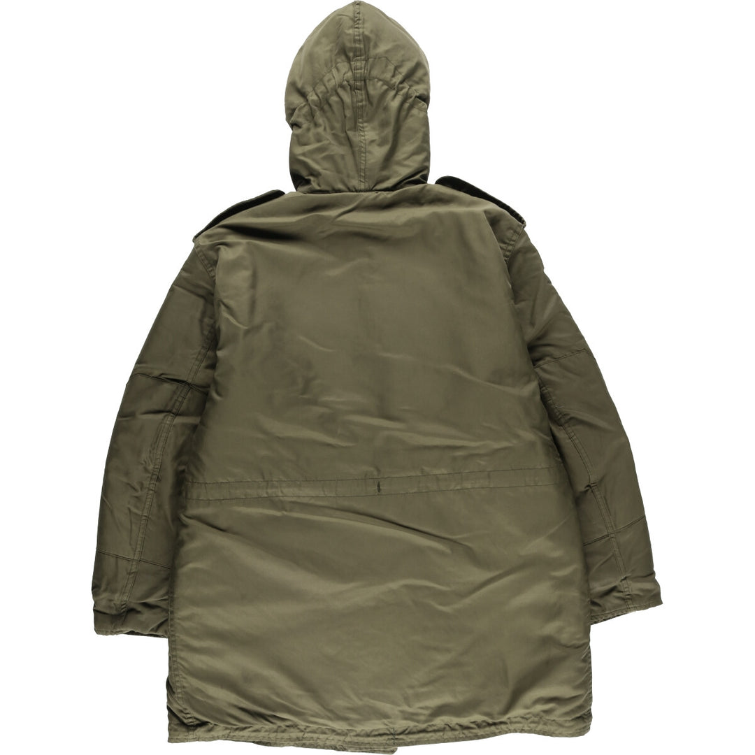 1990'S Canadian Army Military Field Parka 7040 cotton Khaki type Vintage Second Hand