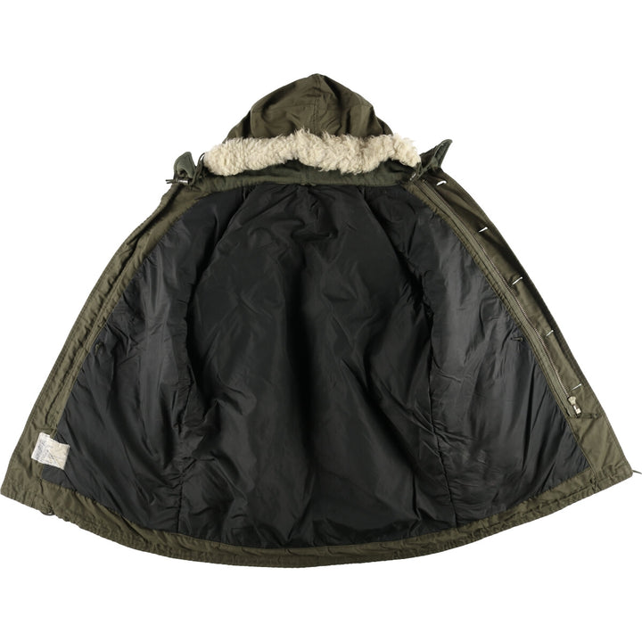 1990'S Canadian Army Military Field Parka 7040 cotton Khaki type Vintage Second Hand