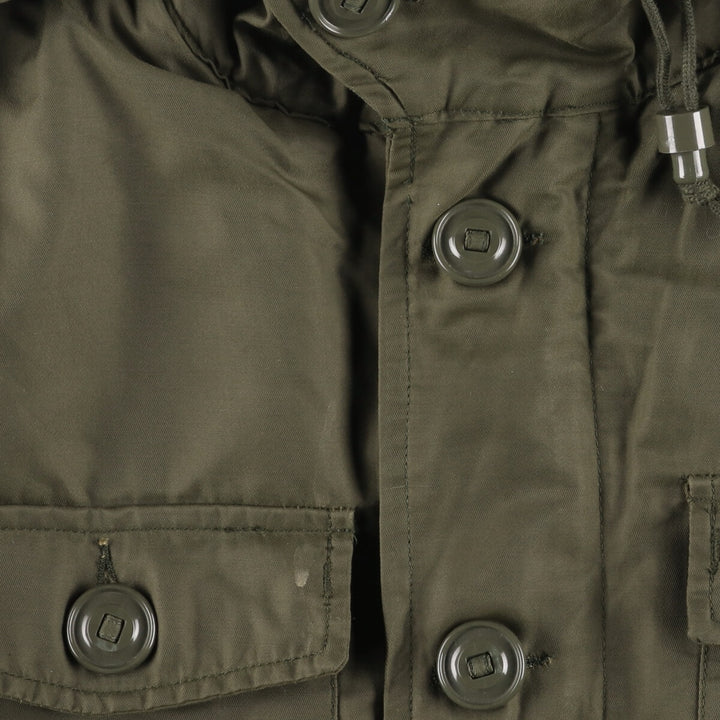 1990'S Canadian Army Military Field Parka 7040 cotton Khaki type Vintage Second Hand