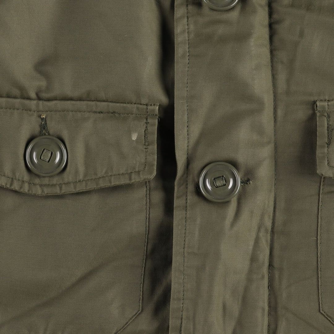 1990'S Canadian Army Military Field Parka 7040 cotton Khaki type Vintage Second Hand