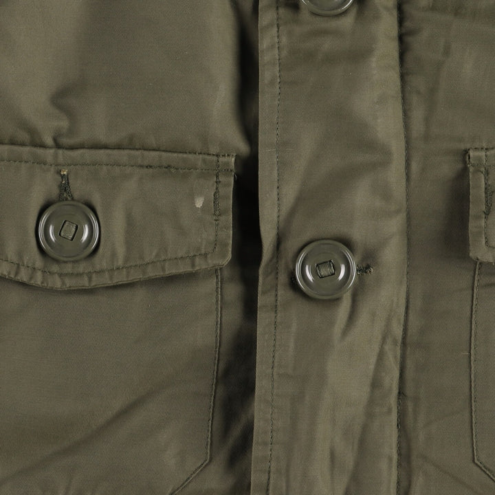 1990'S Canadian Army Military Field Parka 7040 cotton Khaki type Vintage Second Hand