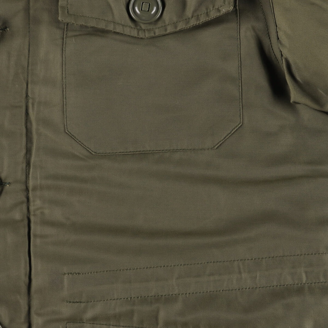 1990'S Canadian Army Military Field Parka 7040 cotton Khaki type Vintage Second Hand