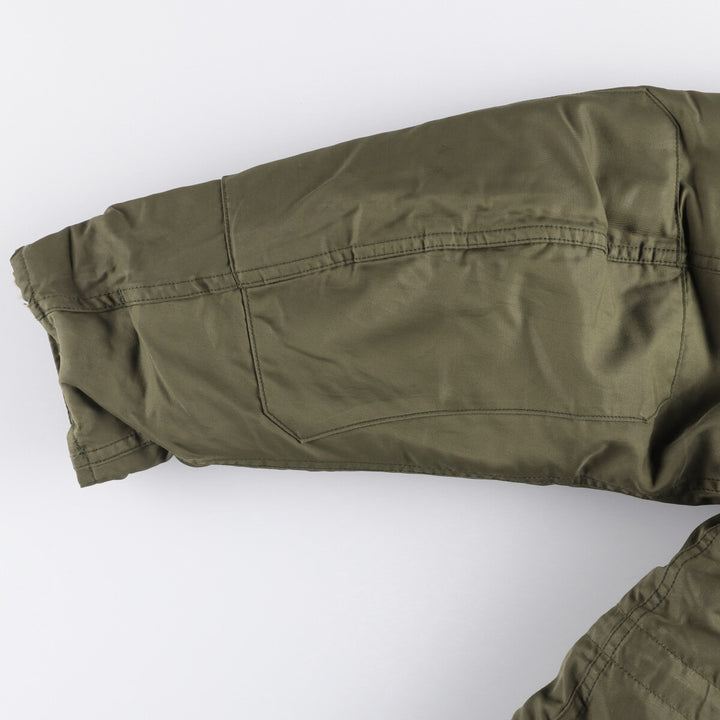 1990'S Canadian Army Military Field Parka 7040 cotton Khaki type Vintage Second Hand