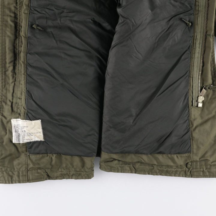1990'S Canadian Army Military Field Parka 7040 cotton Khaki type Vintage Second Hand