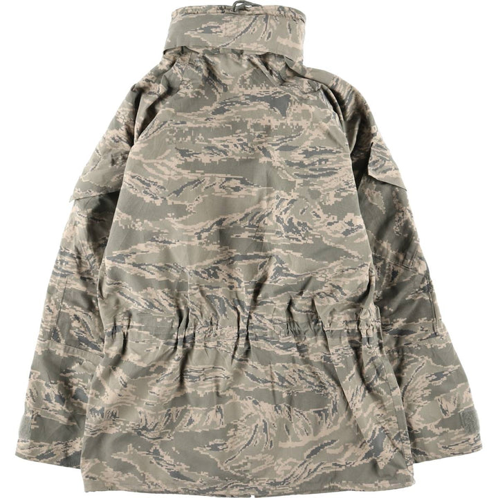 Civilian Camouflage Pattern ABU Digital Tiger Camo Military Gore-Tex Parka, Made in USA, Men's Size Small unclear Beige type Vintage Second Hand