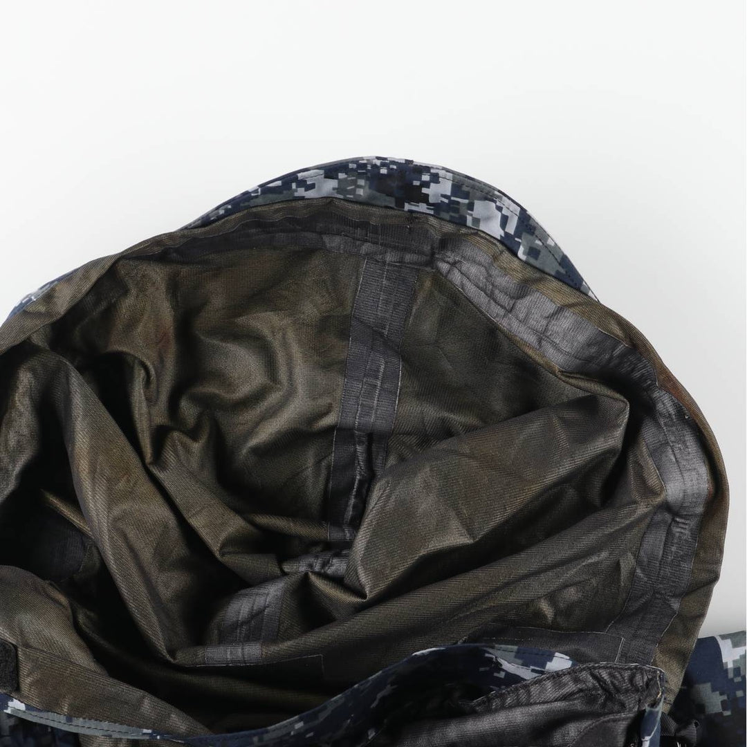Authentic 2000'S US military camouflage pattern NWU digital camo military Gore-Tex parka, made in the USA, small-long, men's size S. Nylon navy blue type Vintage Second Hand