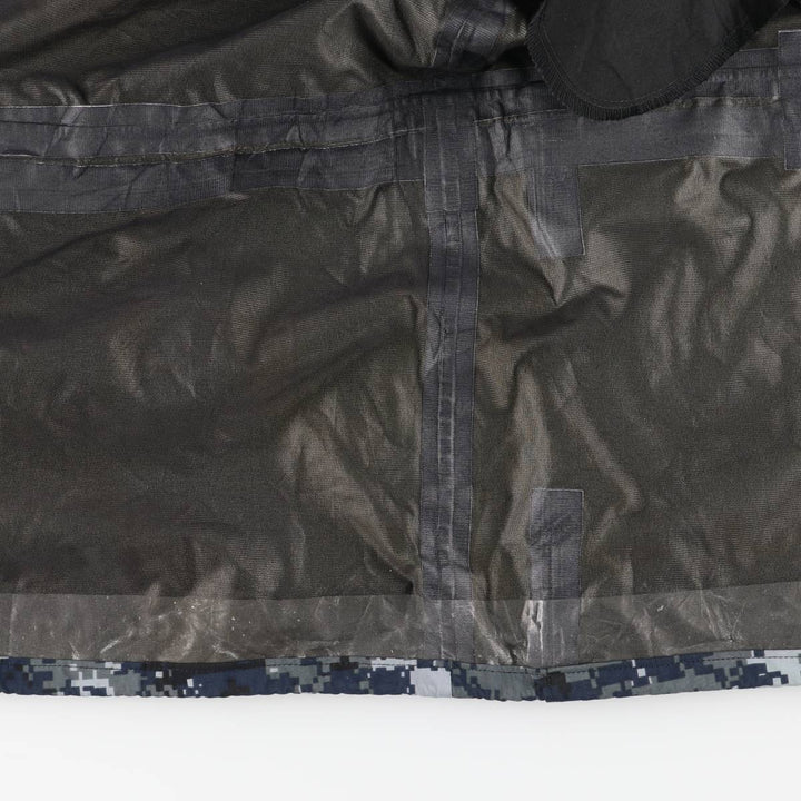 Authentic 2000'S US military camouflage pattern NWU digital camo military Gore-Tex parka, made in the USA, small-long, men's size S. Nylon navy blue type Vintage Second Hand