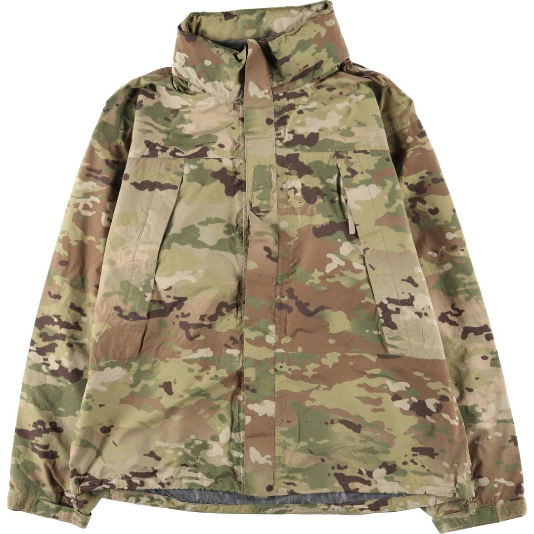 Camouflage Multicam Camo Ripstop Military Gore-Tex Parka, Men's Size L unclear Khaki type Vintage Second Hand