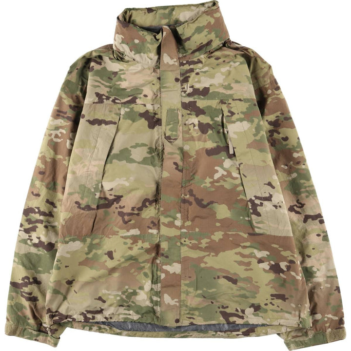 Camouflage Multicam Camo Ripstop Military Gore-Tex Parka, Men's Size L unclear Khaki type Vintage Second Hand