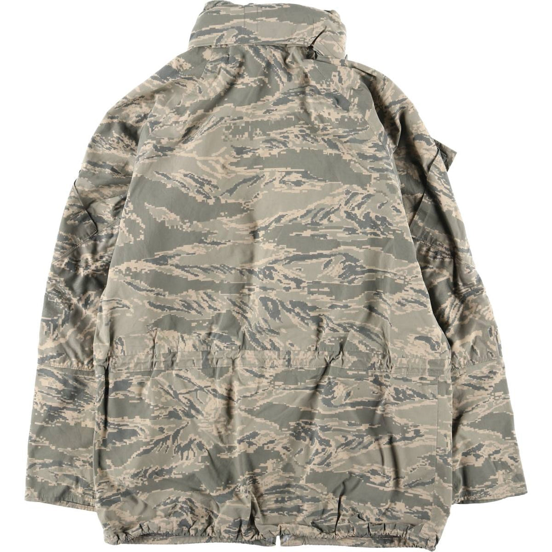 Authentic 2000'S US Military Camouflage Pattern ABU Digital Tiger Camo ECWCS 2nd Gen Military Gore-Tex Parka, Made in USA, Small-Regular Nylon Beige type Vintage Second Hand