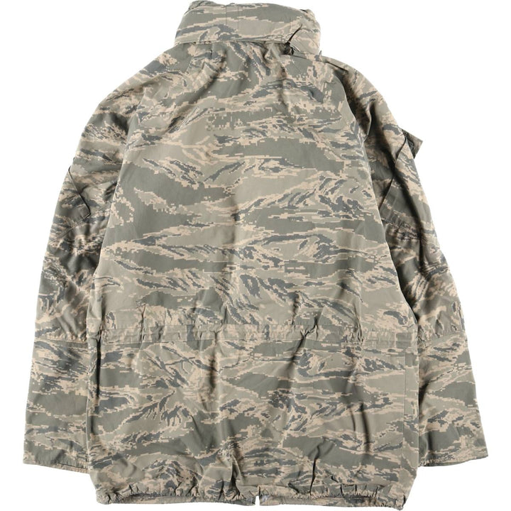 Authentic 2000'S US Military Camouflage Pattern ABU Digital Tiger Camo ECWCS 2nd Gen Military Gore-Tex Parka, Made in USA, Small-Regular Nylon Beige type Vintage Second Hand