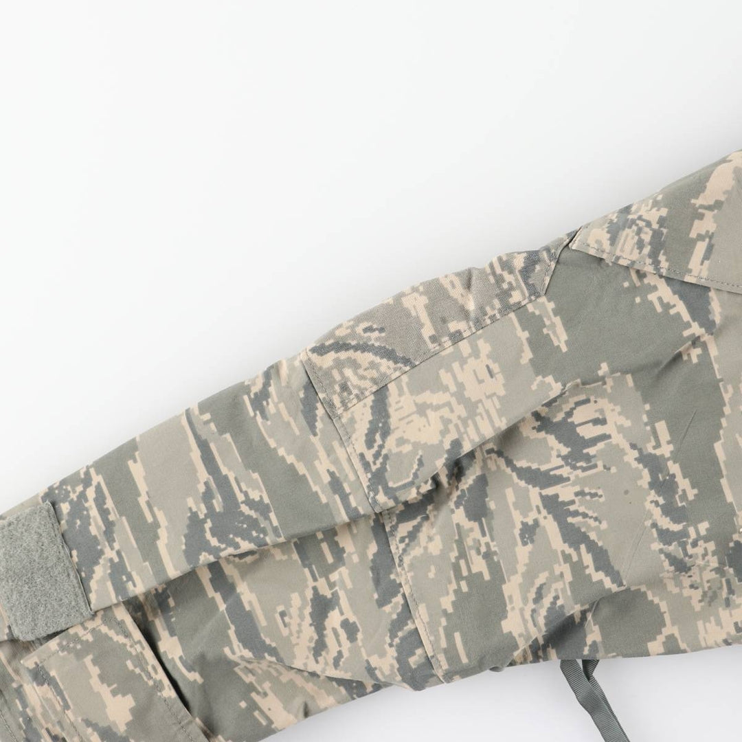Authentic 2000'S US Military Camouflage Pattern ABU Digital Tiger Camo ECWCS 2nd Gen Military Gore-Tex Parka, Made in USA, Small-Regular Nylon Beige type Vintage Second Hand