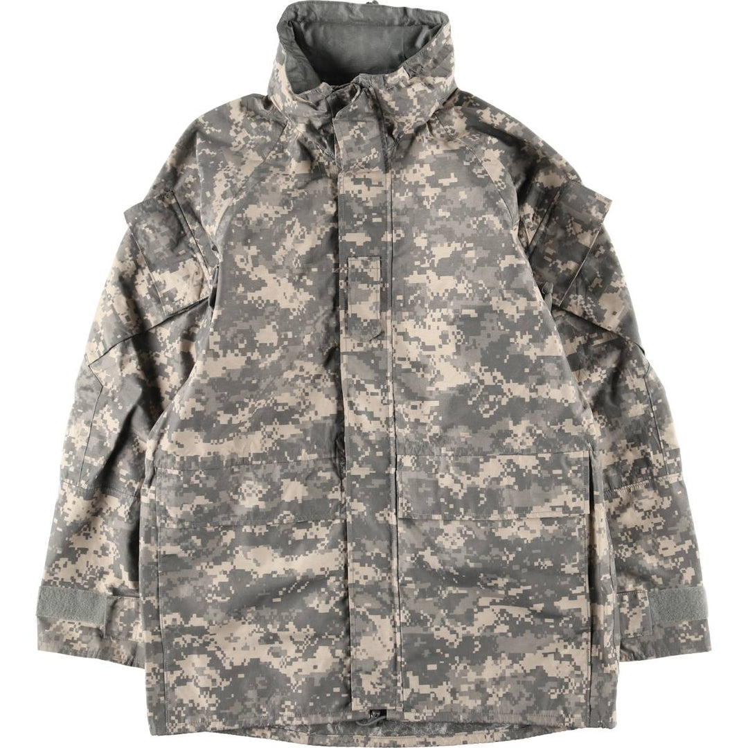Authentic 2000'S US Military Camouflage Pattern ABU Digital Tiger Camo ECWCS 2nd Gen Military Gore-Tex Parka, Made in USA, Small-Regular unclear Beige type Vintage Second Hand