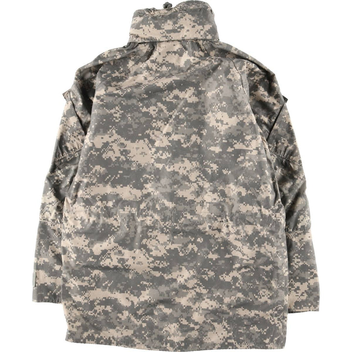Authentic 2000'S US Military Camouflage Pattern ABU Digital Tiger Camo ECWCS 2nd Gen Military Gore-Tex Parka, Made in USA, Small-Regular unclear Beige type Vintage Second Hand