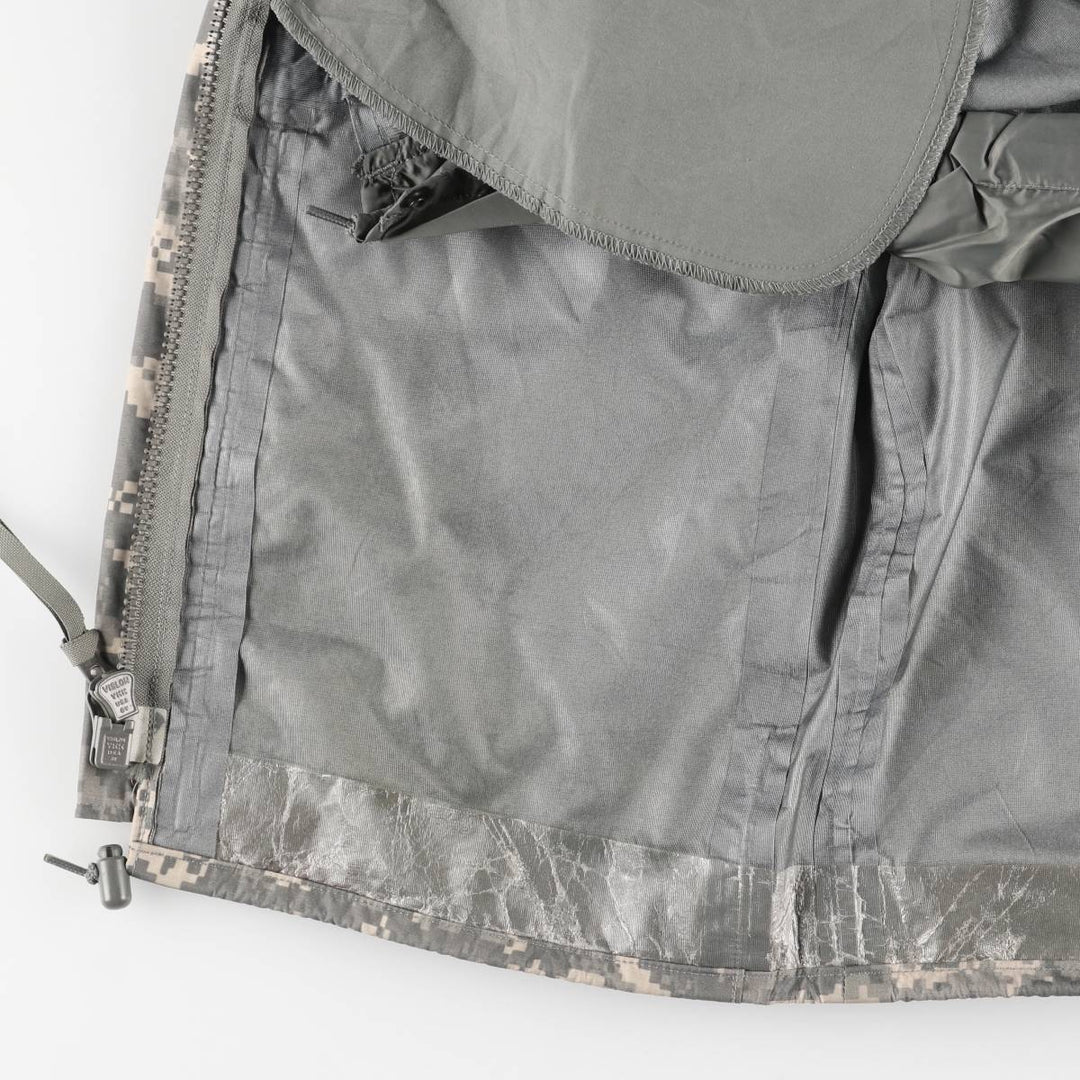 Authentic 2000'S US Military Camouflage Pattern ABU Digital Tiger Camo ECWCS 2nd Gen Military Gore-Tex Parka, Made in USA, Small-Regular unclear Beige type Vintage Second Hand
