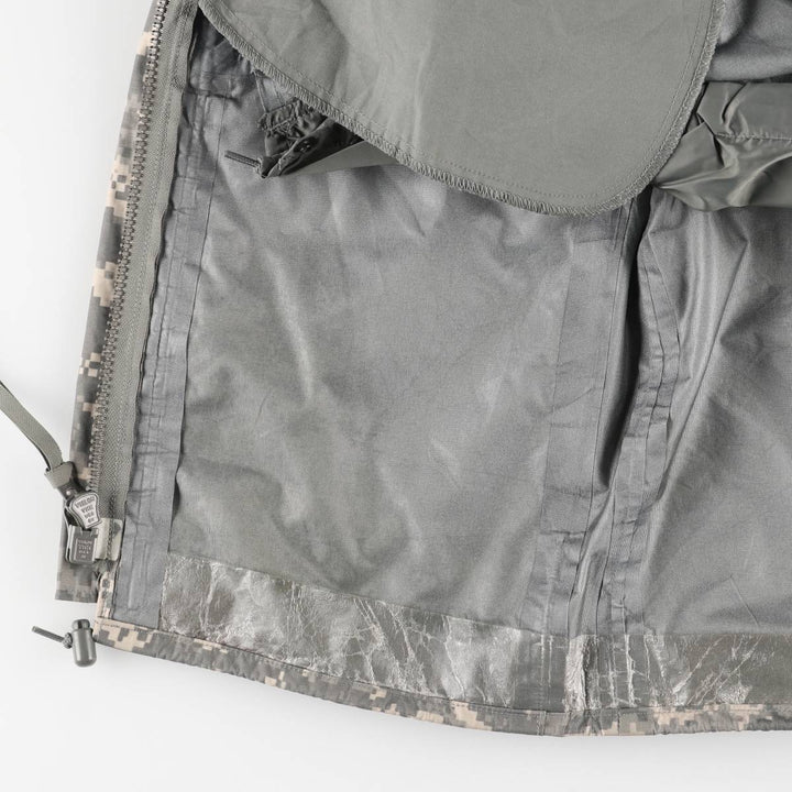 Authentic 2000'S US Military Camouflage Pattern ABU Digital Tiger Camo ECWCS 2nd Gen Military Gore-Tex Parka, Made in USA, Small-Regular unclear Beige type Vintage Second Hand