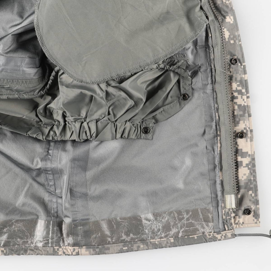 Authentic 2000'S US Military Camouflage Pattern ABU Digital Tiger Camo ECWCS 2nd Gen Military Gore-Tex Parka, Made in USA, Small-Regular unclear Beige type Vintage Second Hand