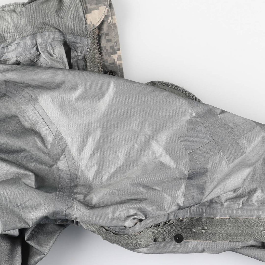Authentic 2000'S US Military Camouflage Pattern ABU Digital Tiger Camo ECWCS 2nd Gen Military Gore-Tex Parka, Made in USA, Small-Regular unclear Beige type Vintage Second Hand
