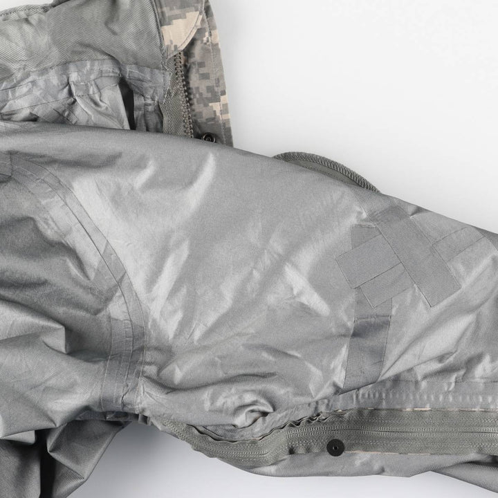 Authentic 2000'S US Military Camouflage Pattern ABU Digital Tiger Camo ECWCS 2nd Gen Military Gore-Tex Parka, Made in USA, Small-Regular unclear Beige type Vintage Second Hand