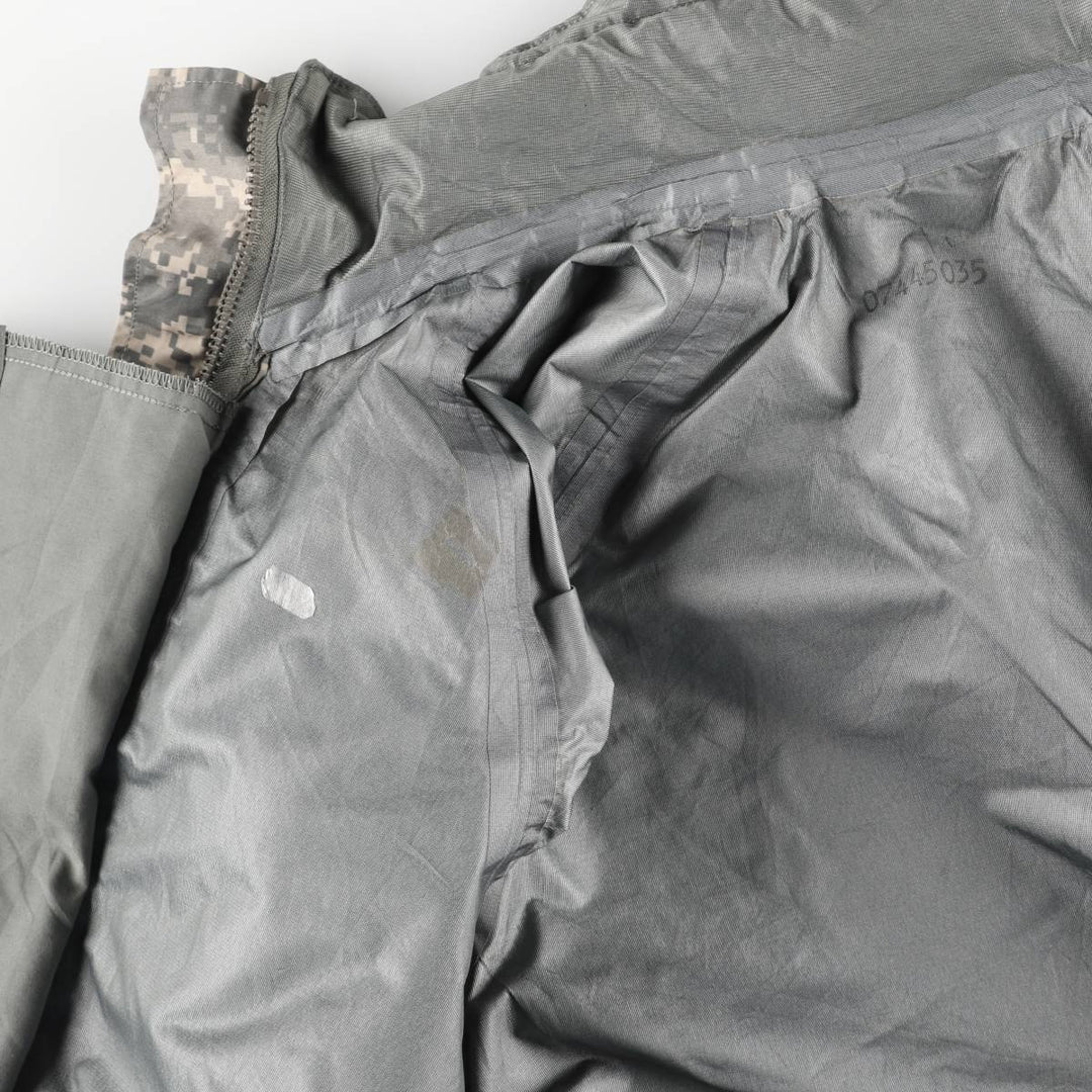 Authentic 2000'S US Military Camouflage Pattern ABU Digital Tiger Camo ECWCS 2nd Gen Military Gore-Tex Parka, Made in USA, Small-Regular unclear Beige type Vintage Second Hand
