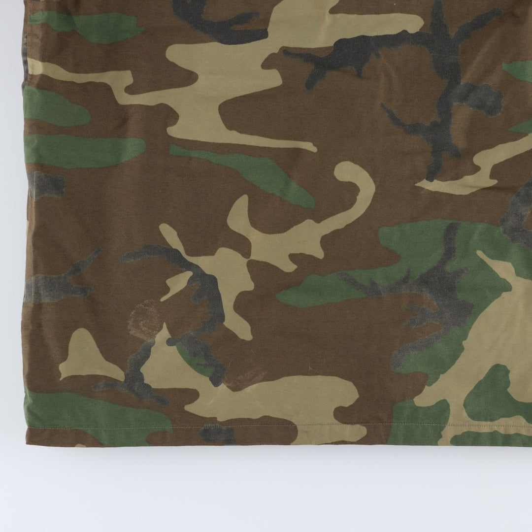 1990'S US Military Camouflage Pattern ECWCS 1st Gen. Late Model Military Gore-Tex Parka, Large Regular, Men's Size L Nylon Khaki type Vintage Second Hand