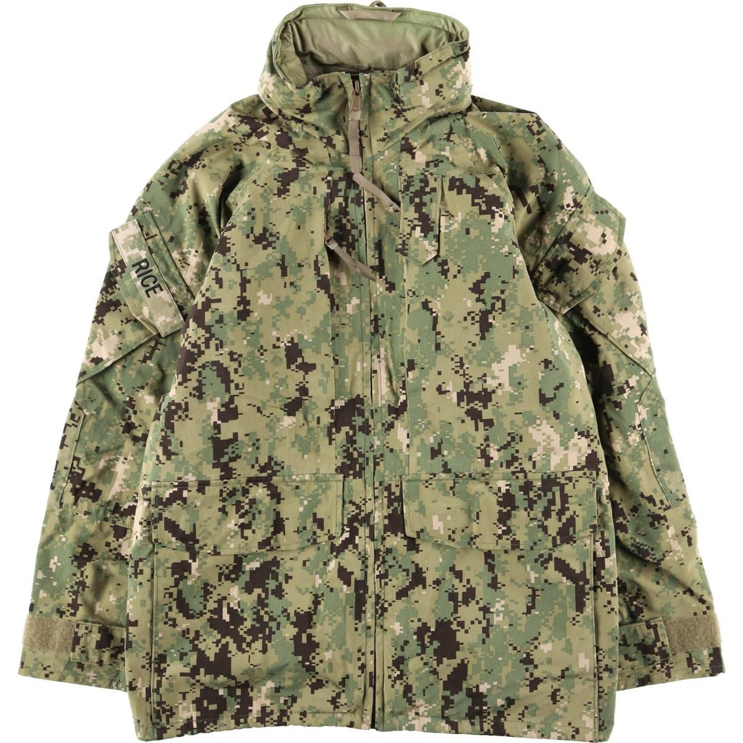 Authentic US military camouflage pattern military Gore-Tex parka, made in the USA, small regular size, equivalent to men's size S Nylon Khaki type Vintage Second Hand