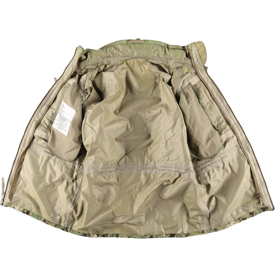 Authentic US military camouflage pattern military Gore-Tex parka, made in the USA, small regular size, equivalent to men's size S Nylon Khaki type Vintage Second Hand