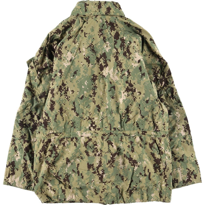 Camouflage pattern US military Gore-Tex parka, Made in USA, Small/Regular, Men's Size S Nylon Khaki type Vintage Second Hand