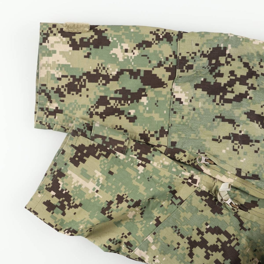 Camouflage pattern US military Gore-Tex parka, Made in USA, Small/Regular, Men's Size S Nylon Khaki type Vintage Second Hand