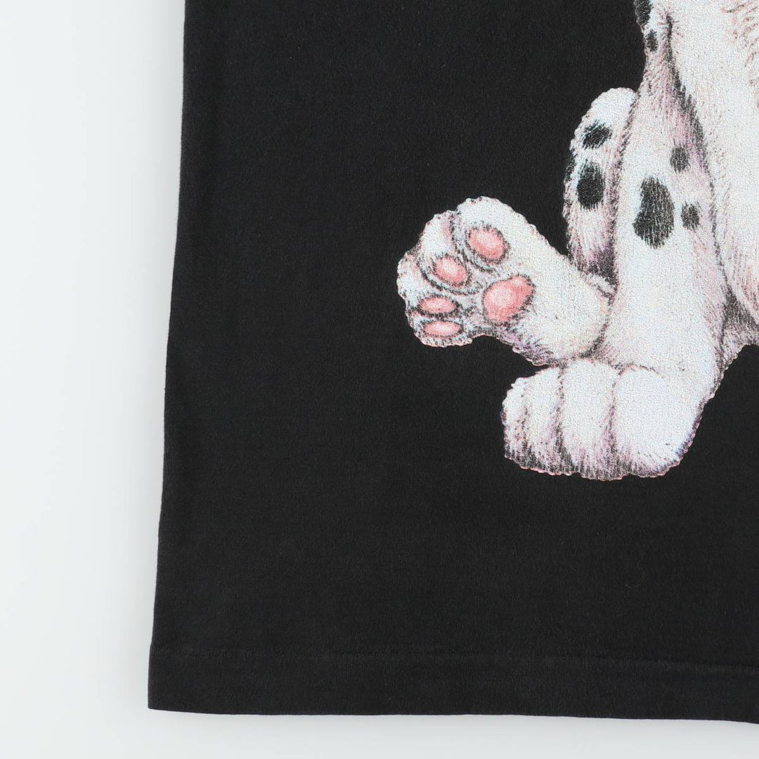 ~90'S Disney 101 Dalmatians Character Print T-Shirt, Men's XL equivalent, Vintage unclear black type Vintage Second Hand
