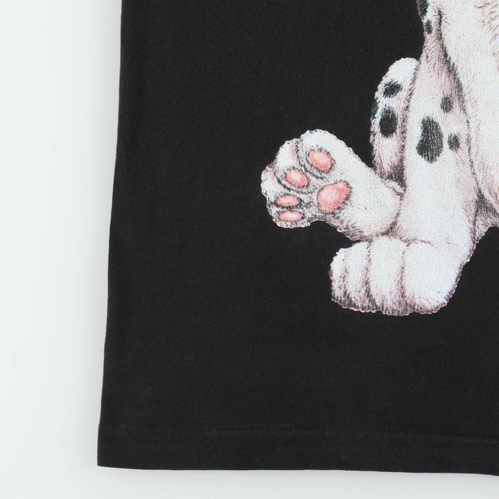 ~90'S Disney 101 Dalmatians Character Print T-Shirt, Men's XL equivalent, Vintage unclear black type Vintage Second Hand