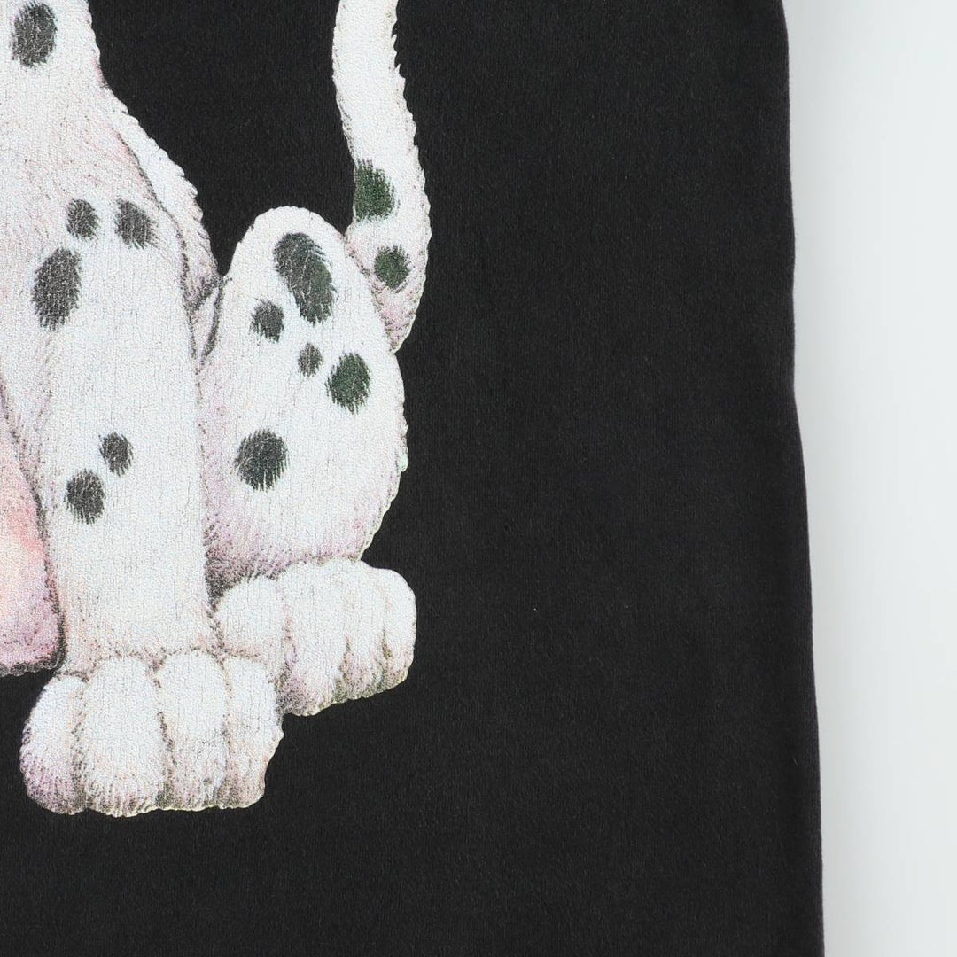 ~90'S Disney 101 Dalmatians Character Print T-Shirt, Men's XL equivalent, Vintage unclear black type Vintage Second Hand