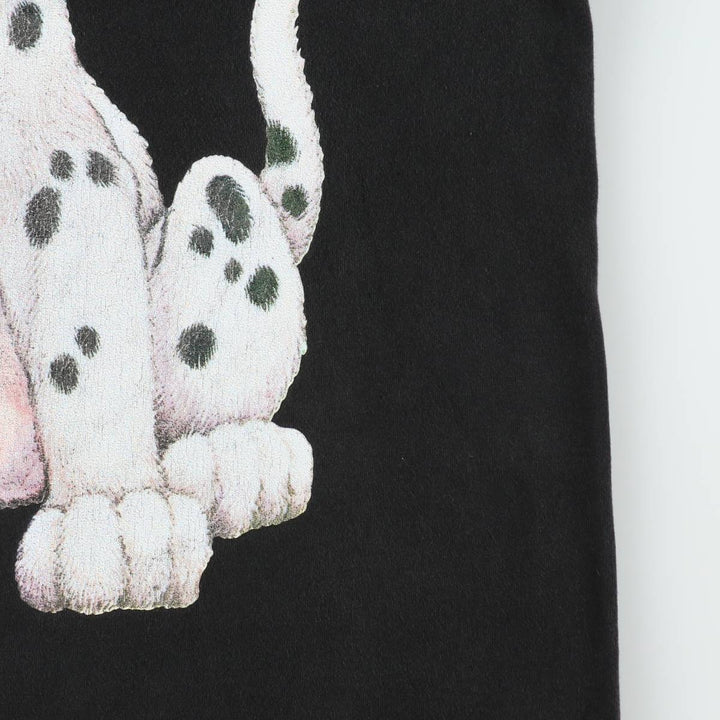 ~90'S Disney 101 Dalmatians Character Print T-Shirt, Men's XL equivalent, Vintage unclear black type Vintage Second Hand