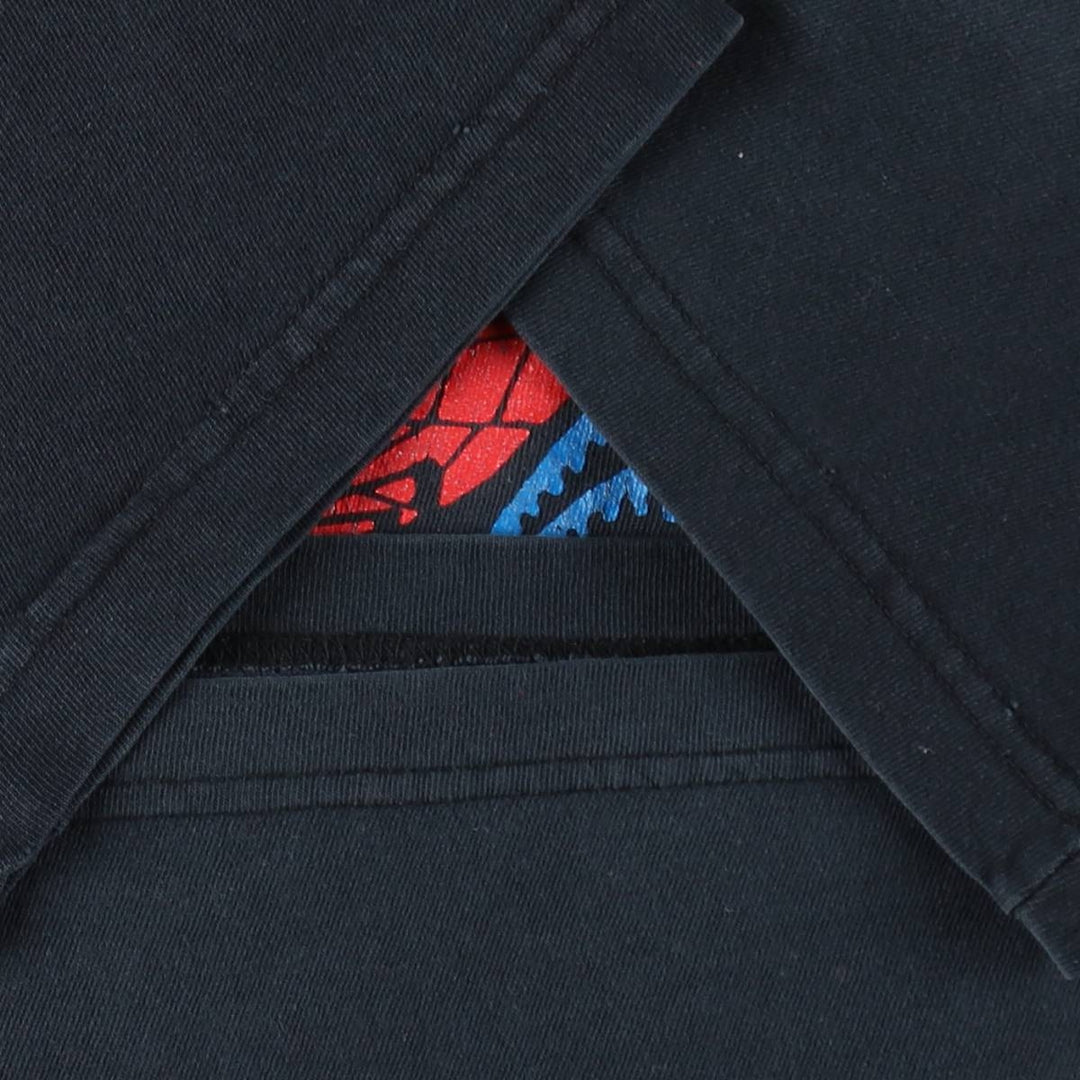 90s-00'S NOVEL Teez DESIGNS SPIDER MAN character print T-shirt, made in Canada, men's size XL equivalent. cotton black type Vintage Second Hand
